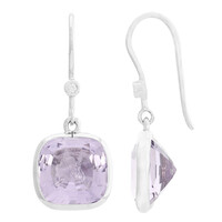 Orecchini in argento con Ametista Rose de France