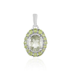 Ciondolo in argento con Ametista Verde