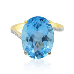 Anello in oro con Topazio Marambaia (Tenner Diniz)