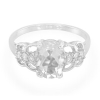 Anello in argento con Petalite