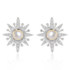 Orecchini in argento con Perla di Acqua Dolce (Dallas Prince Designs)