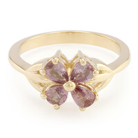 Anello in oro con Zaffiro Padparadscha (non riscaldato) (AMAYANI)