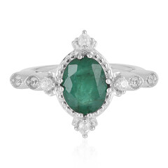 Anello in argento con Smeraldo Socoto
