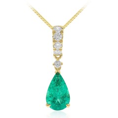 Collana in oro con Smeraldo Colombiano (CIRARI)