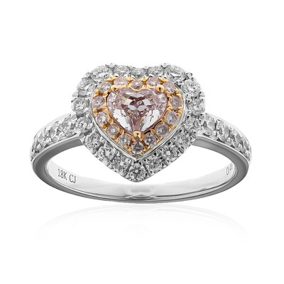 Anello in oro con Diamante Rosa I1 (CIRARI)