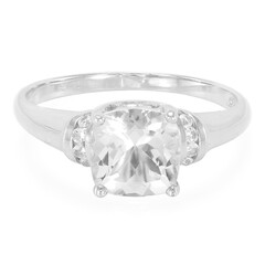 Anello in argento con Goshenite