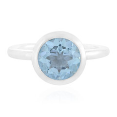 Anello in argento con Topazio Blu Cielo