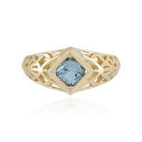 Anello in oro con Acquamarina Brasiliana AAA (Ornaments by de Melo)