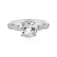 Anello in argento con Topazio Bianco