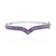 Bracciale in argento con Ametista Zambiana (Adela Silber)