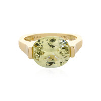 Anello in oro con Kunzite Canarino