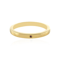 Anello in argento con Diamante Rosso I3