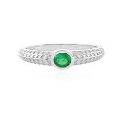 Anello in argento con Smeraldo Colombiano