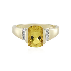Anello in oro con Berillo Dorato