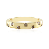 Anello in argento con Diamante Champagne I3
