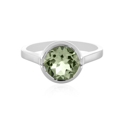 Anello in argento con Ametista Verde