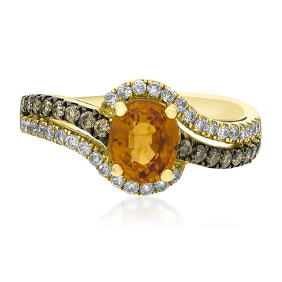 Anello in oro con Granato Mandarino (CIRARI)