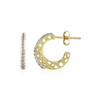 Orecchini in oro con Diamante Champagne I3 (Ornaments by de Melo)