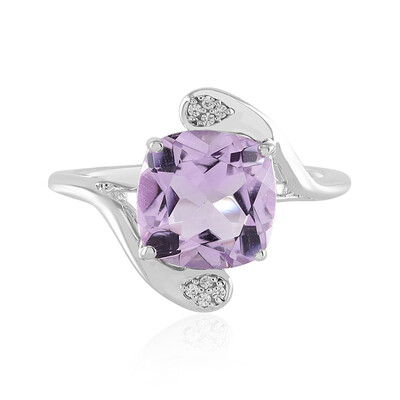 Anello in argento con Ametista Rose de France