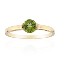 Anello in oro con Peridoto Arizona