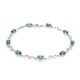 Bracciale in argento con Smeraldo Zambia