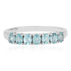 Anello in argento con Apatite Blu