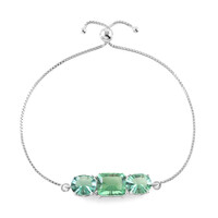 Bracciale in argento con Fluorite Verde