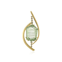 Ciondolo in argento con Ametista Verde