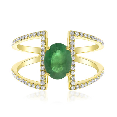 Anello in oro con Smeraldo Zambia AAA (CIRARI)