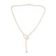 Collana in argento con Perla d'Acqua Dolce Bianca (TPC)