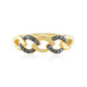Anello in argento con Diamante Blu SI1