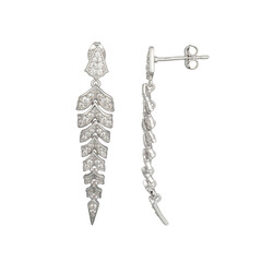 Orecchini in argento con Zircone (Adela Silber)