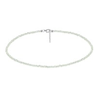 Collana in argento con Prehnite