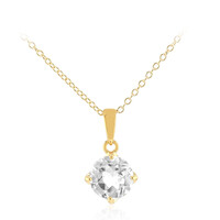 Collana in argento con Topazio Bianco