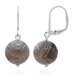 Orecchini in argento con Agata Botswana