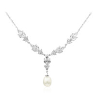 Collana in argento con Perla di Acqua Dolce