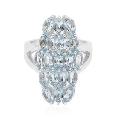 Anello in argento con Topazio Blu Cielo