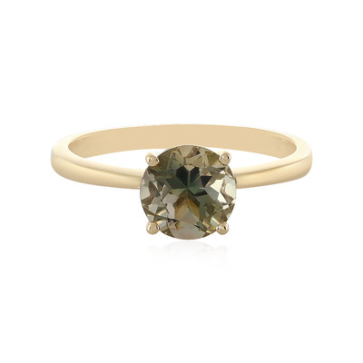Anello in oro con Pietra del Sole dell'Oregon