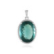 Ciondolo in argento con Fluorite Verde