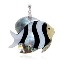 Ciondolo in argento con Gemme miste