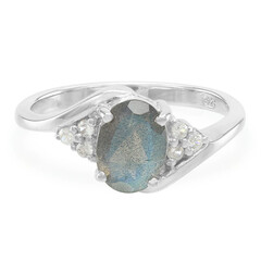 Anello in argento con Labradorite