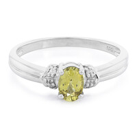 Anello in argento con Crisoberillo Brasiliano