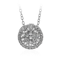 Collana in argento con Topazio Bianco