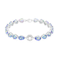 Bracciale in argento con Topazio Mistico Blu