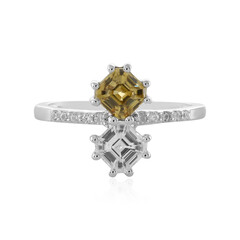 Anello in argento con Zircone Giallo