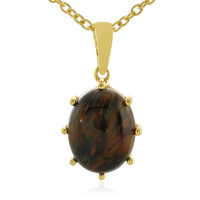 Collana in argento con Pietersite Dorata