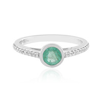 Anello in argento con Smeraldo Russo