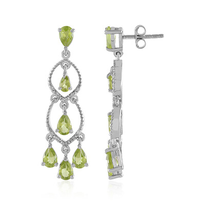 Orecchini in argento con Peridoto
