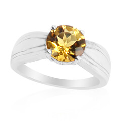 Anello in argento con Scapolite Cognac