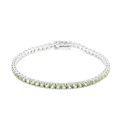 Bracciale in argento con Peridoto della Birmania